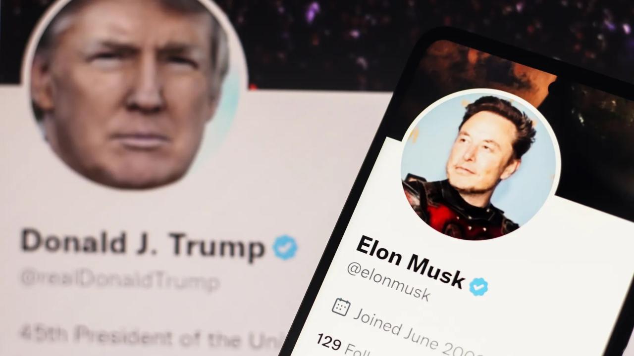 Elon musk and donald trumps x spaces crashes