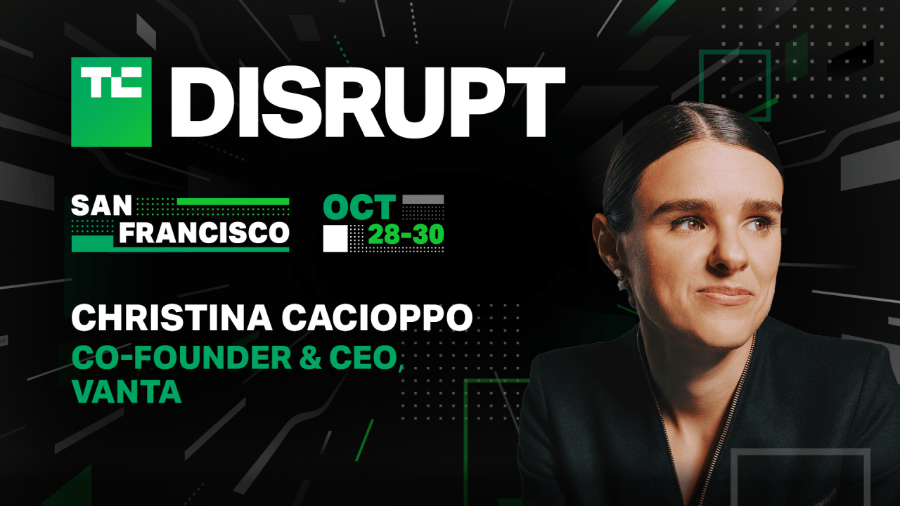 Vantas christina cacioppo takes the stage at techcrunch disrupt 2024