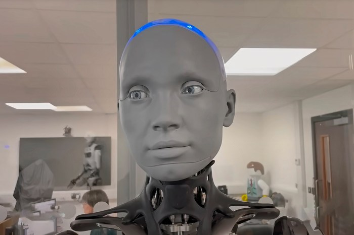 Face to face with figures new humanoid robot