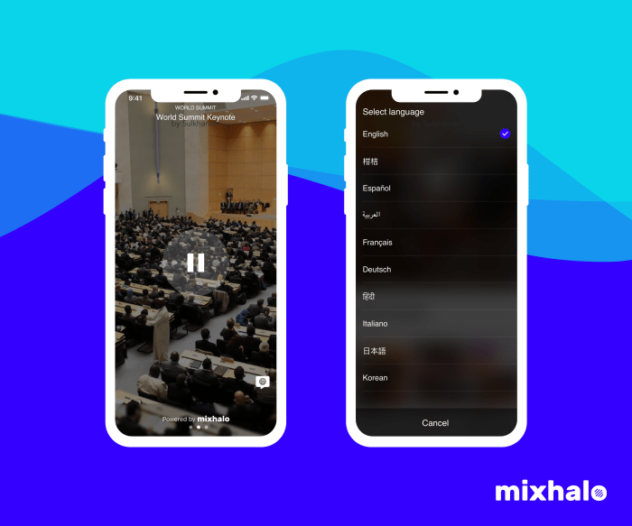 Mixhalos latest feature uses ai to beam real time translation to phones at events