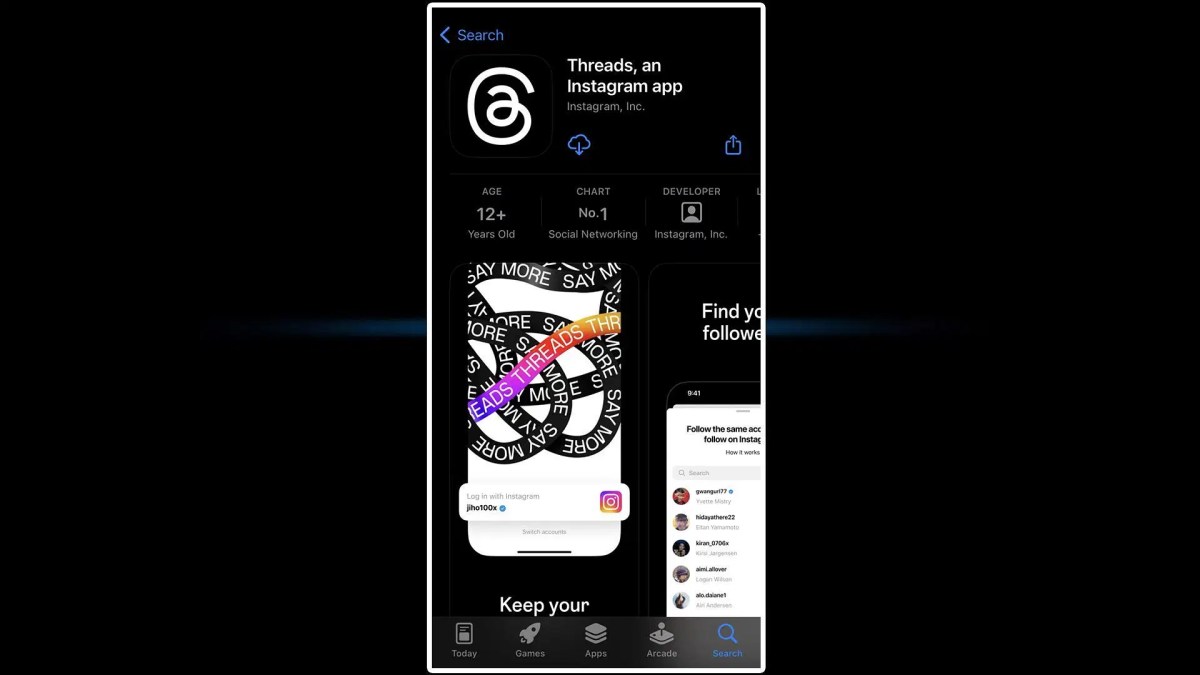 Threads widens the gap with x with triple the daily downloads on ios