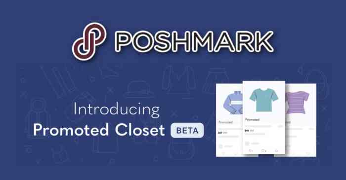 Poshmark promoted closet marketing tool